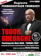 Un nou turneu semnat Tudor Gheorghe incepand din septembrie: Stagiunea permanentelor frumuseti