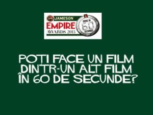 Cinefilii romanii pot participa din nou la competitia globala de scurtmetraj Jameson Empire Done In 60 Seconds